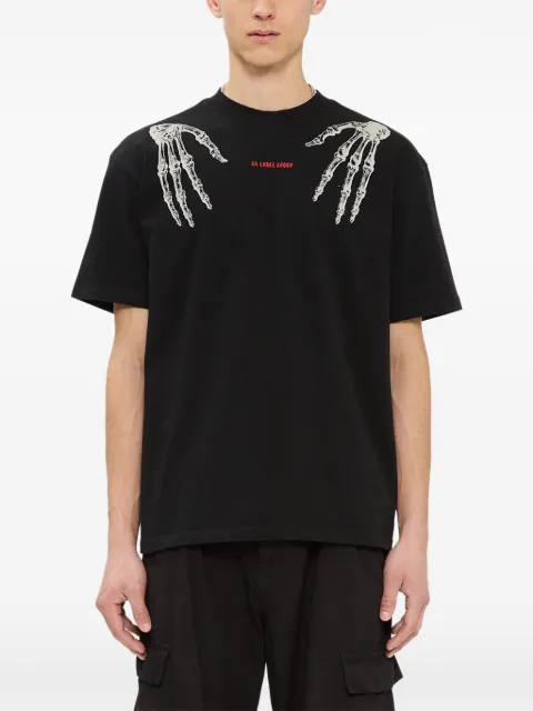 44 LABEL GROUP Time skeleton-print logo-print T-shirt Black B0030669FA706P821