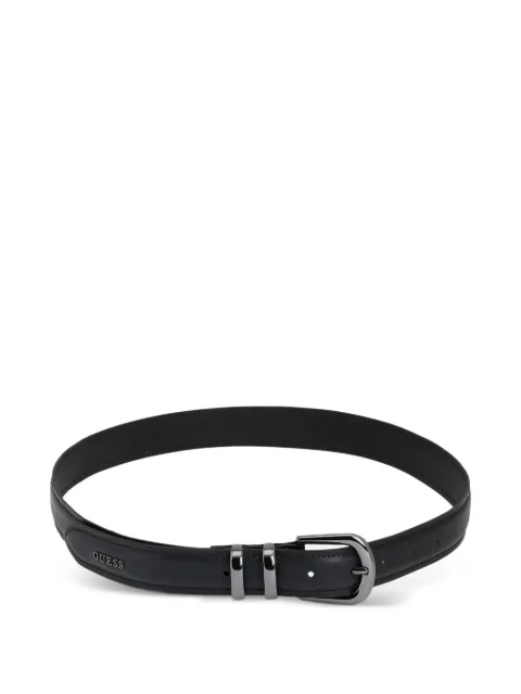 GUESS USA logo-plaque buckle-fastening belt Black W5BZ12L0351