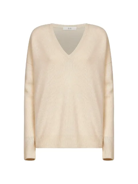 Co V-neck cashmere sweater Neutrals 7931CMR