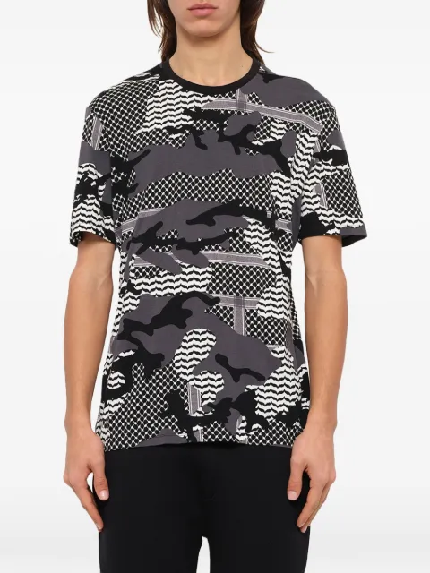 Neil Barrett camouflage-print T-shirt Black BJT86A