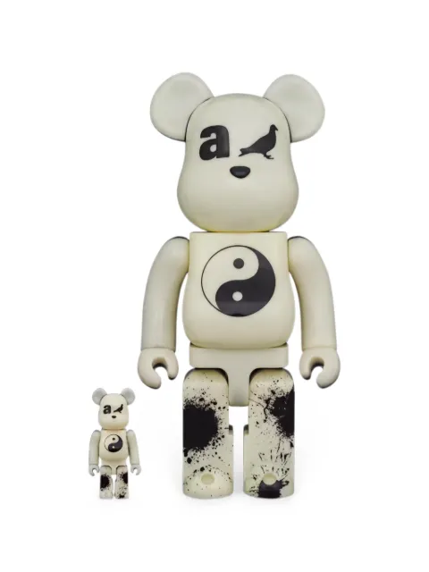 BearBrick x atmos Staple glow-in-the-dark figures Neutrals 4530956609379
