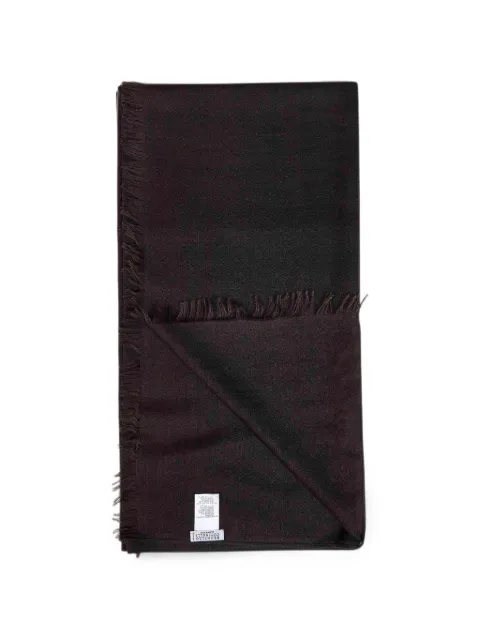 Brunello Cucinelli fringed rectangular cashmere scarf Brown MSC924059C9792