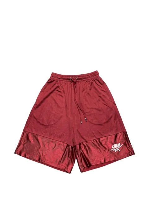 HMDD Air logo-print shorts Red HMDD059