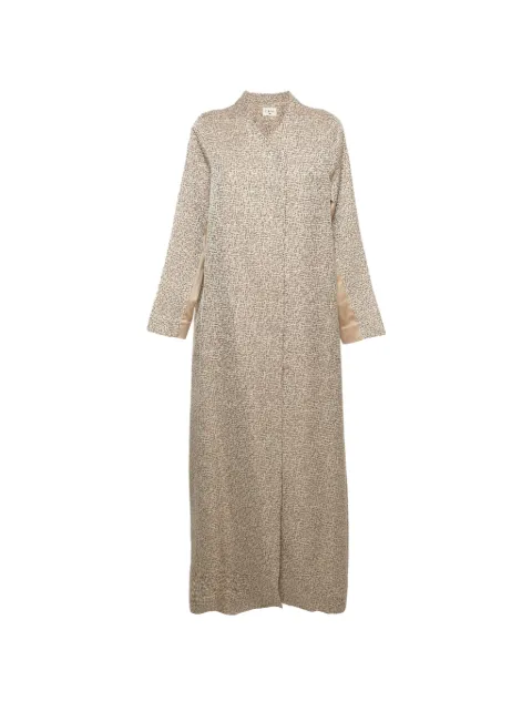 424 jacquard open-front maxi dress Neutrals 1402657