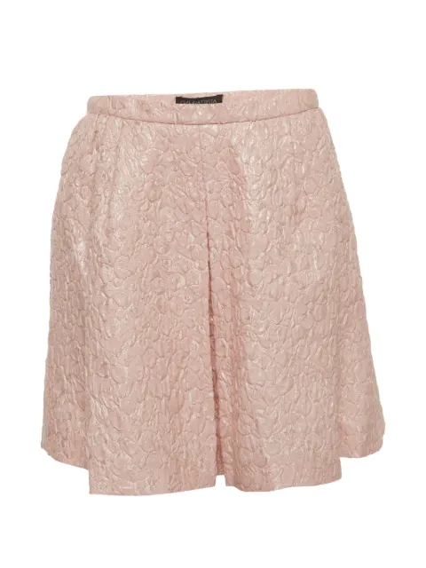 Giambattista Valli Vintage floral jacquard pleated skirt Pink 1384258