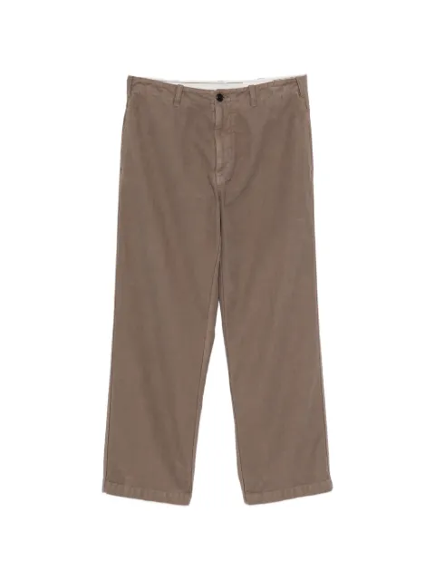 original vintage style straight-leg trousers Brown JOE208