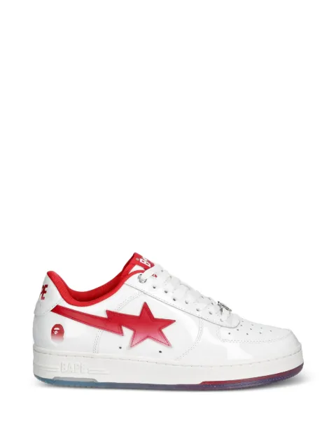 A BATHING APE® Bape Sta patent leather sneakers White 0ZXSHM304911Q