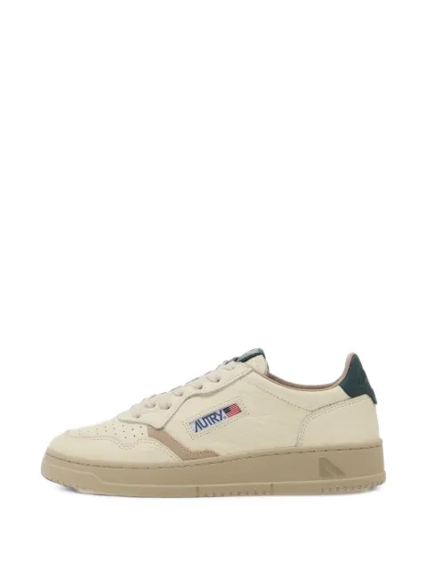 Autry Medalist Low perforated leather sneakers Neutrals A1UNAULMNE18