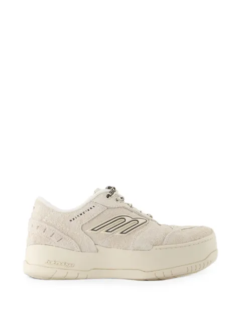 Balenciaga Hamptons suede platform sneakers Neutrals 856420WHMPS
