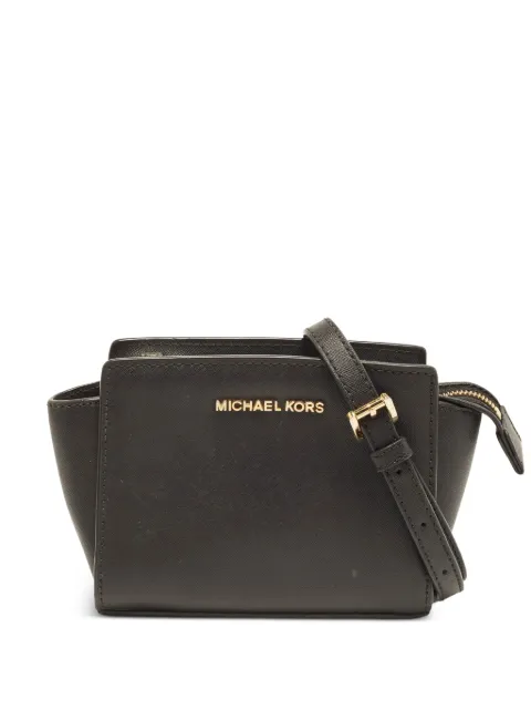 Michael Kors Vintage Selma Saffiano leather crossbody bag Black 1401191