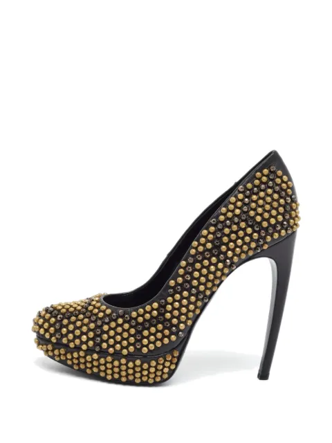 Alexander McQueen Pre-Owned studded platform pumps Black 1382768