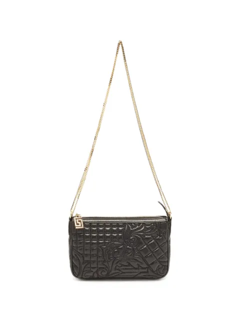Versace Pre-Owned Vanitas Baroque-embossed shoulder bag Black 1390988