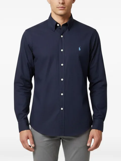 Polo Ralph Lauren Vintage stretch cotton slim fit shirt Blue 1400717