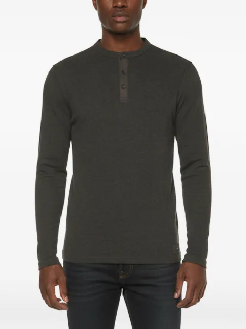 AllSaints Kiran rib-knit T-shirt Grey 1403028