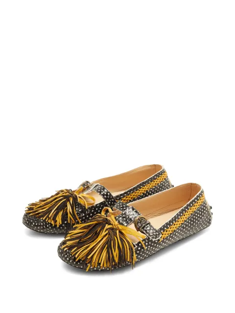 Tod's Vintage Gommino fringe loafers Black 1396126