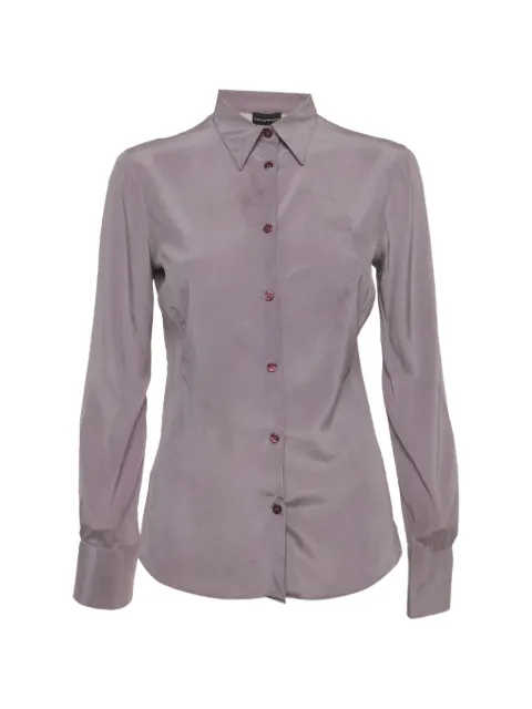 Emporio Armani Pre-Owned long-sleeve shirt Purple 1382318