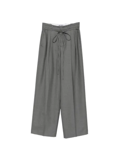 ROSSI Noa Belt pleated tie-waist trousers Grey 0700476109