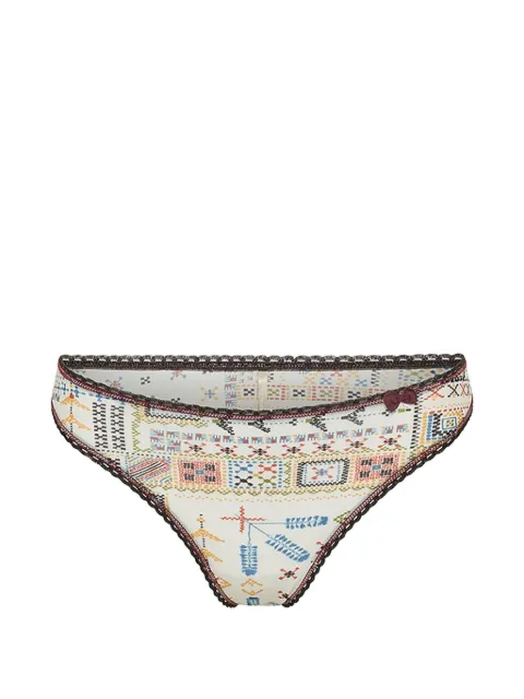 MOMONÌ Arca print-embellished briefs White 265MMOUN002265MO45