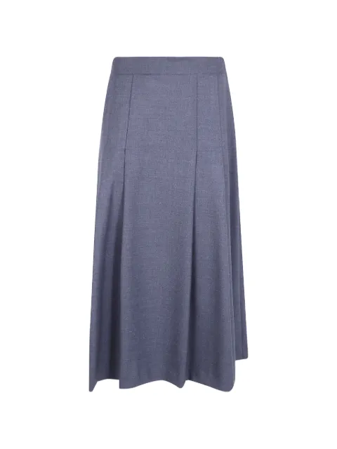 Antonelli pleated wool midi skirt Grey R9502812D
