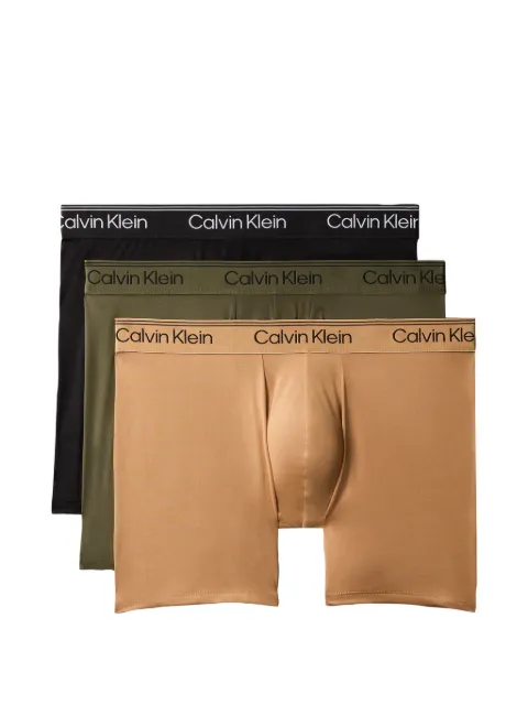 Calvin Klein logo-waistband boxer briefs (set of three) Black LV00NB44104U9