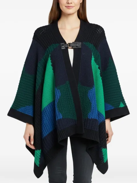 Louis Vuitton Pre-Owned crochet knit cape Green 1385606