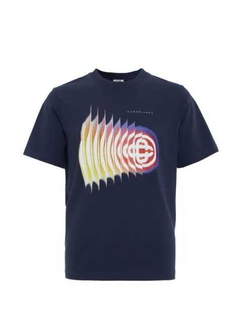 Casablanca navy Shockwave short sleeve T‑shirt Blue S6MSS26JTS0010016