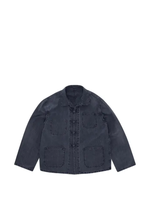 Fortela Pijama frog-fastening denim jacket Blue PIJAMAJACKETCS013D368