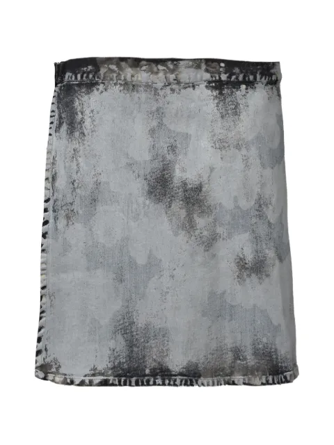 FILTH distressed-effect denim skirt Grey FL262PT04GRYRUSTYGRY