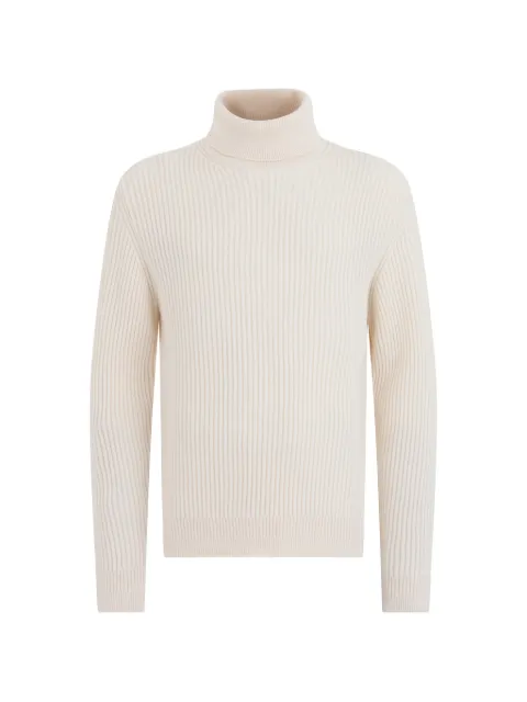 slowear ribbed-knit roll-neck sweater Neutrals 810285ZQ200