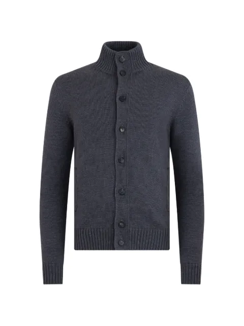 slowear button-up ribbed cardigan Grey 810130ZR229