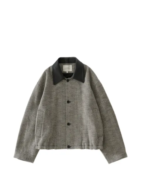 Studio Nicholson Howth herringbone-pattern chore jacket Grey HOWTHSNM1647TUMBLEDHERRINGBONE