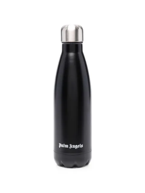Palm Angels logo-print thermal bottle Black PMZG006F21MET0011001