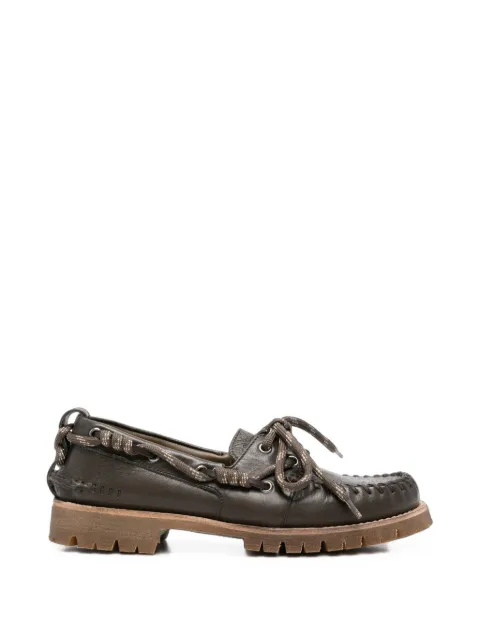 Golden Goose Cruise floral-embossed loafers Brown GWF01048F008807