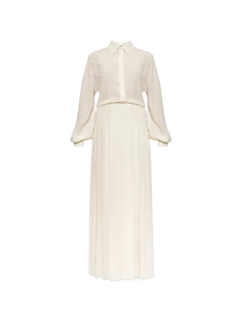 FENDI ivory silk dress Neutrals FDD633AME8