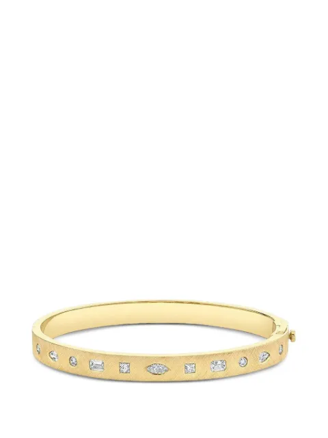 Logan Hollowell Diana diamond bangle bracelet Gold LHB1102YGWDOS10629