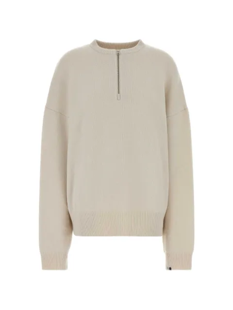 extreme cashmere quarter-zip oversized knitwear Neutrals 49621301TU01