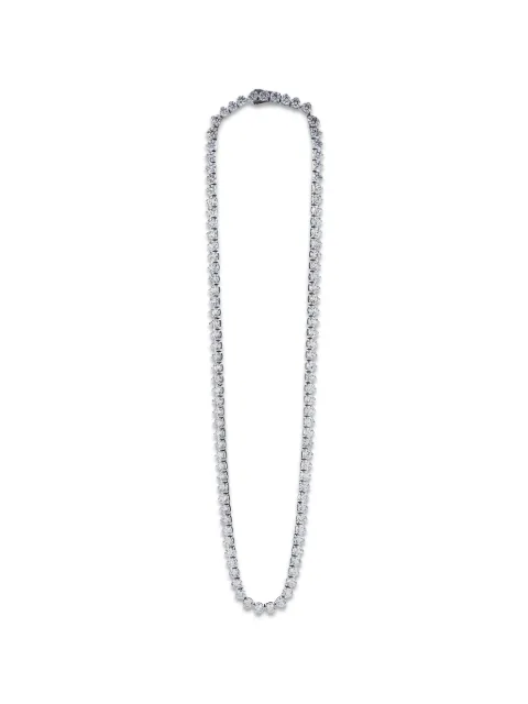 with love Travel lab-grown diamond tennis necklace Silver NK290814K