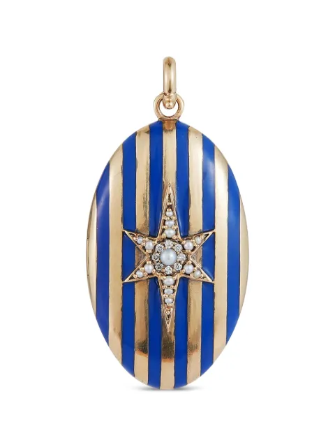 Storrow Jewelry Lillian diamond and pearl locket pendant Gold JK7