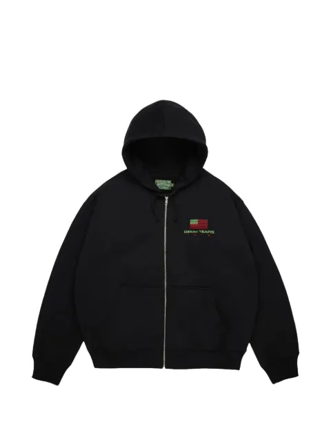 Denim Tears Pan African zip-up hoodie Black DT917