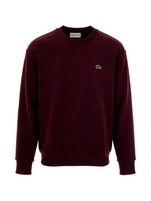 Lacoste cotton fleece sweatshirt Red SH88683KE
