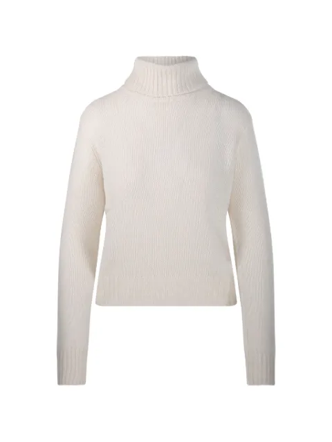 BeYou ribbed-knit turtleneck sweater White CD4010F6