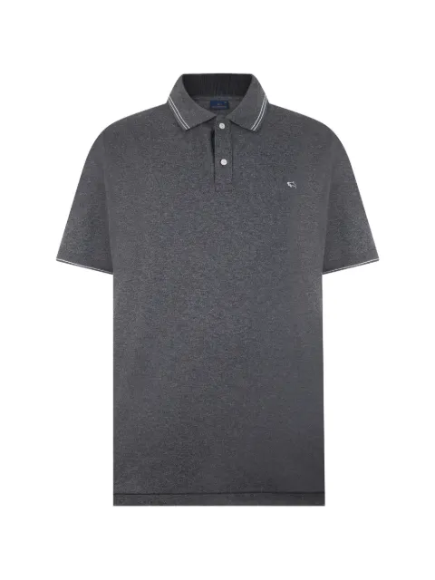 Paul & Shark logo-patch short-sleeve polo shirt Grey 24411229