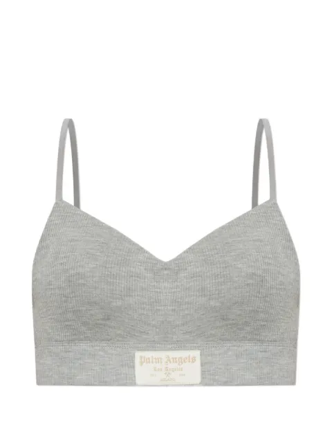 Palm Angels bra with logo Grey PLA1UWTP08SI0