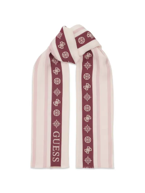 GUESS USA 4G peony logo scarf Neutrals AW5274VIS03