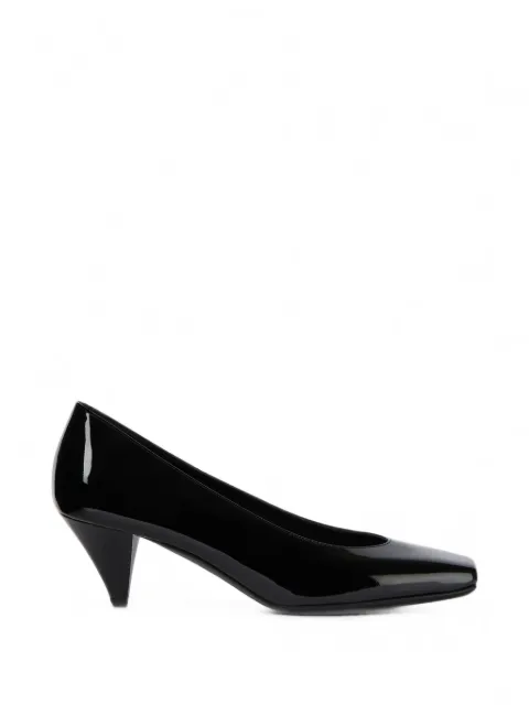 Givenchy Sliced Square pumps in patent leather Black BE404DE1K6