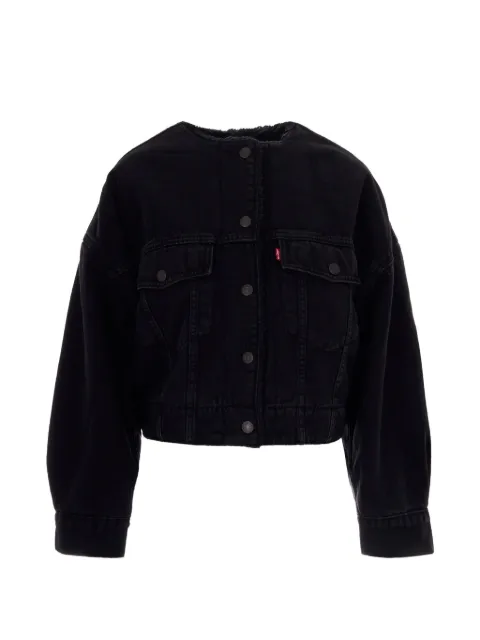 Levi's fleece-trim denim jacket Black 0088Z0001