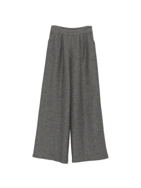 Bye herringbone-pattern wide-leg trousers Grey 6WBDD9G143