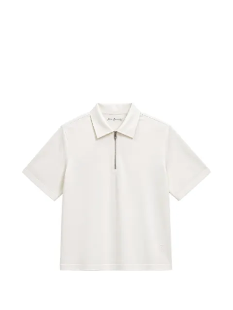 Tombolini quarter-zip polo shirt White WJ72ZJ80U010