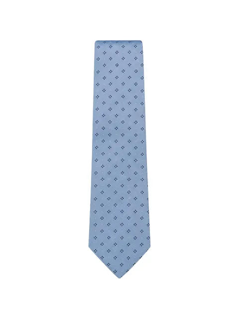 Tombolini geometric-print tie Blue WK09ZQC1F777