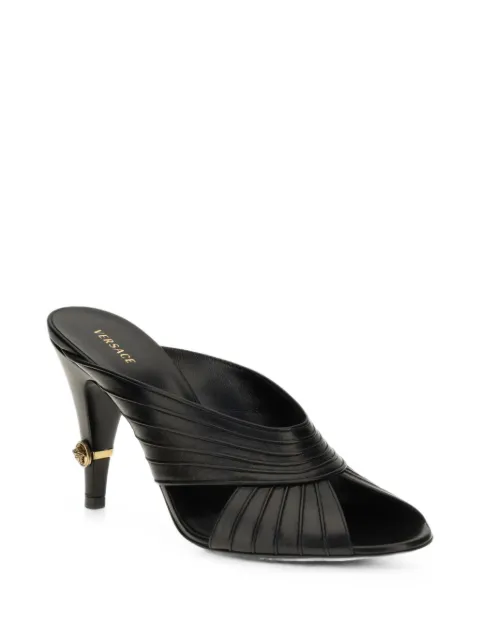 Versace Gianni nappa mules 90 mm Black 10262571A17623